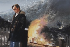 Acrylic on illustration board. 14x10.75 inches.