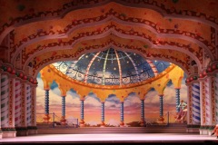 Scenery for Charlotte Ballet Nutcracker Kingdom of the sweets.