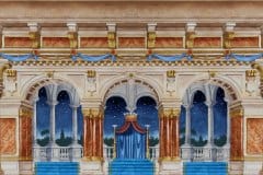 Rendering for Sleeping Beauty Act 3. Watercolor on paper.